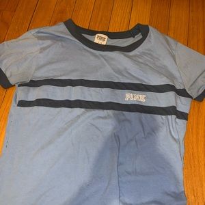blue Victoria Secret’s Pink T-shirt